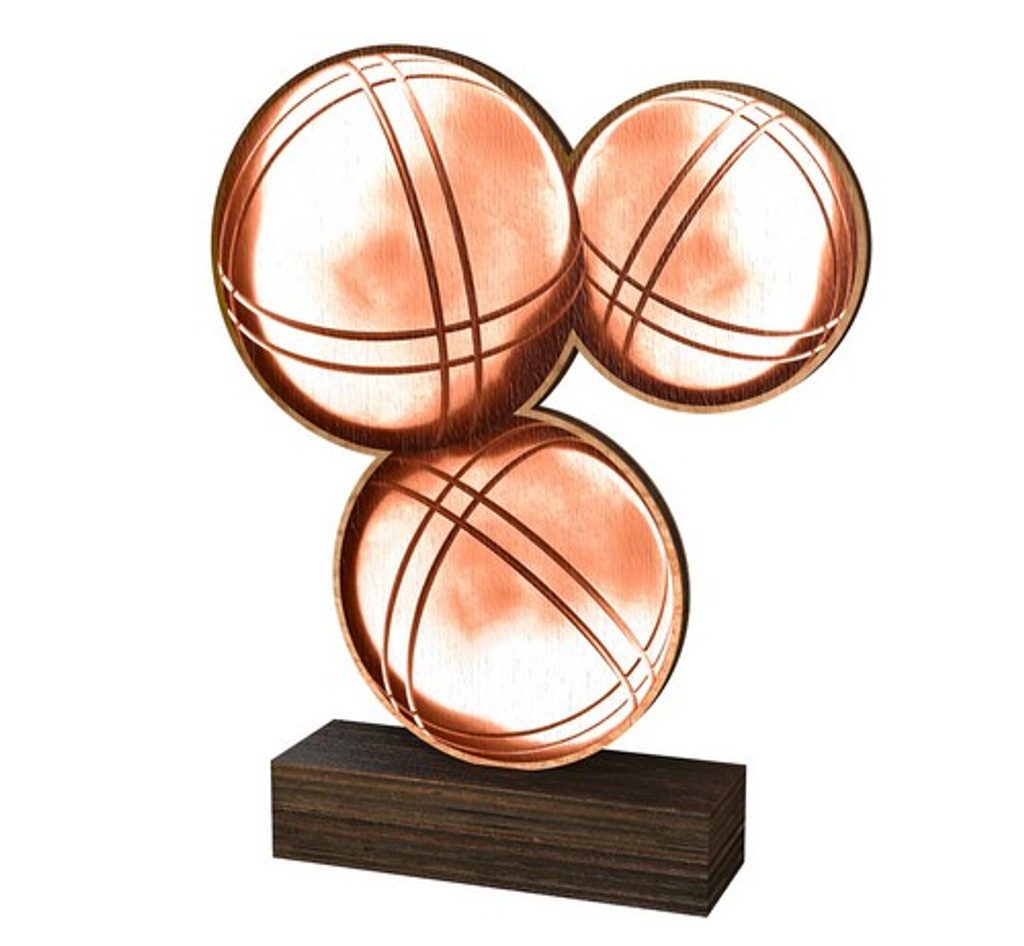 Dřevěná plaketa WF085 | Petanque