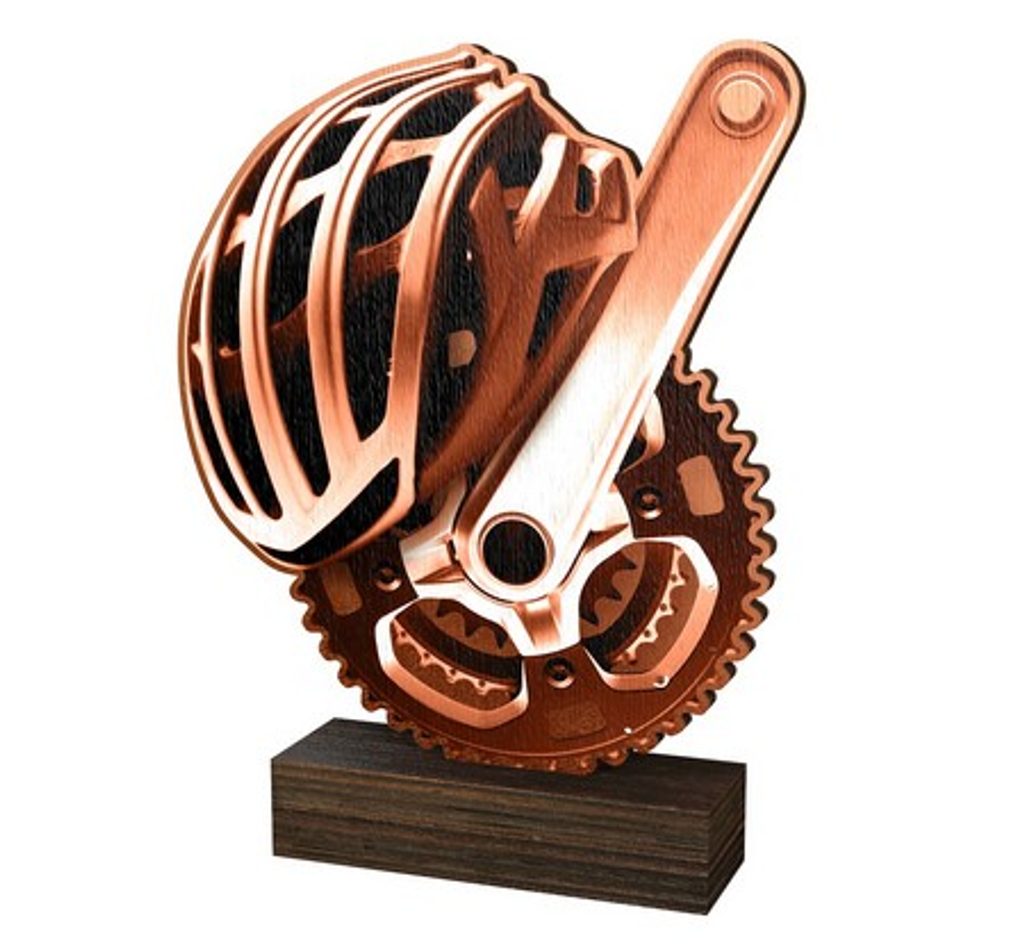 Dřevěná plaketa WF105 | Cyklistika