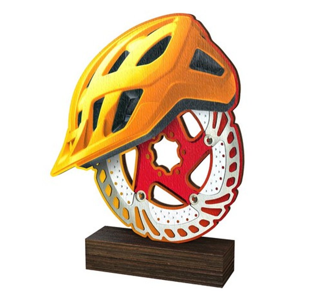 Dřevěná plaketa WF106 | Cyklistika