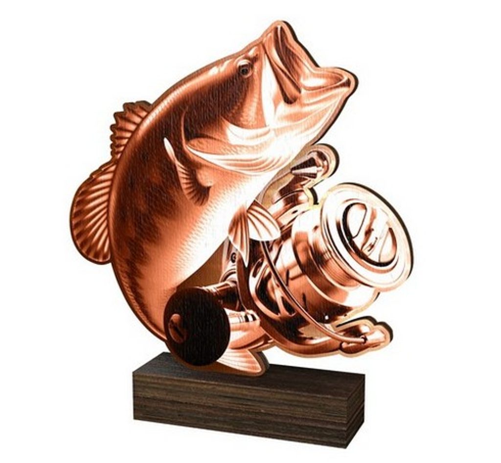 Dřevěná plaketa WF201 | Rybaření