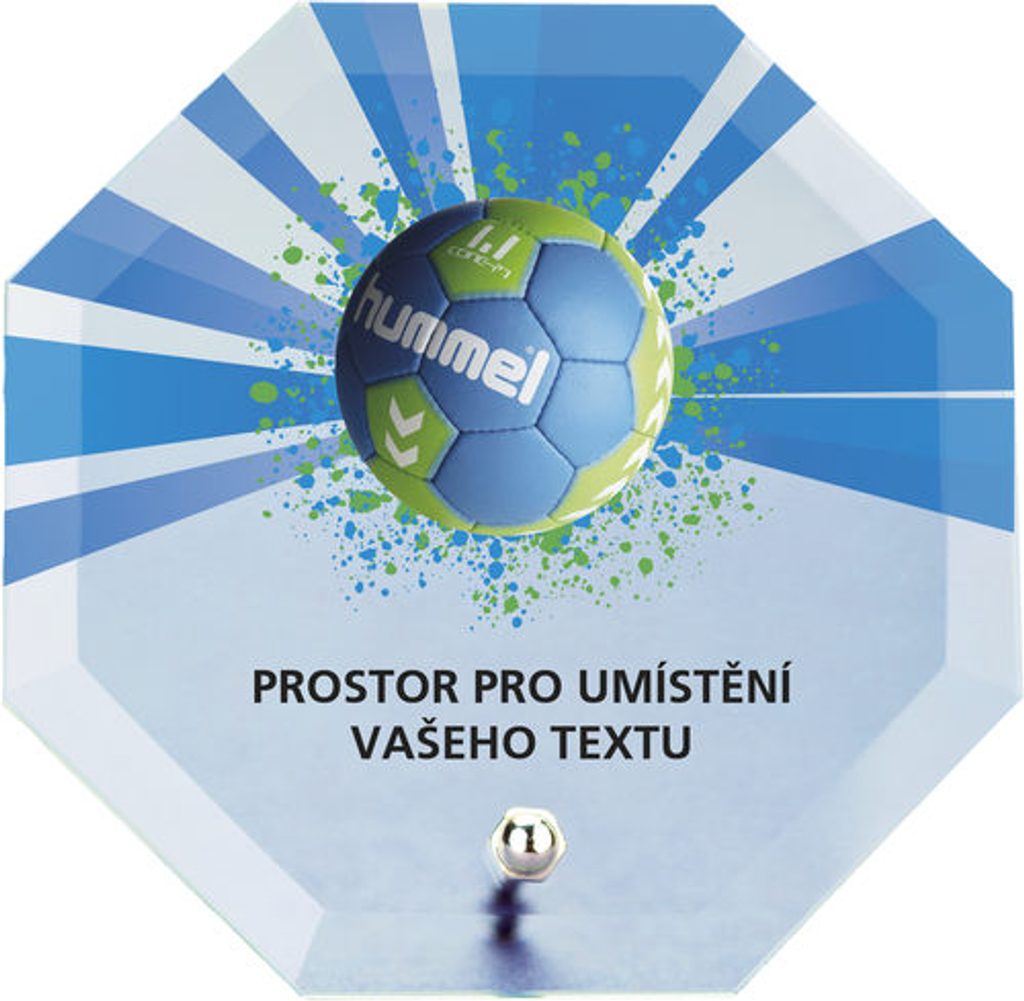 Skleněná trofej s potiskem CRP2M16 | Volejbal