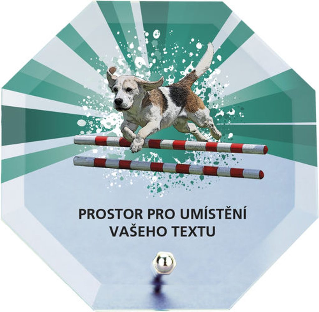 Skleněná trofej s potiskem CRP2M24 | Kynologie