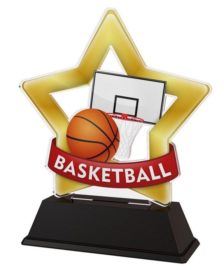 Akrylátová trofej STAR001M02 | Basketball