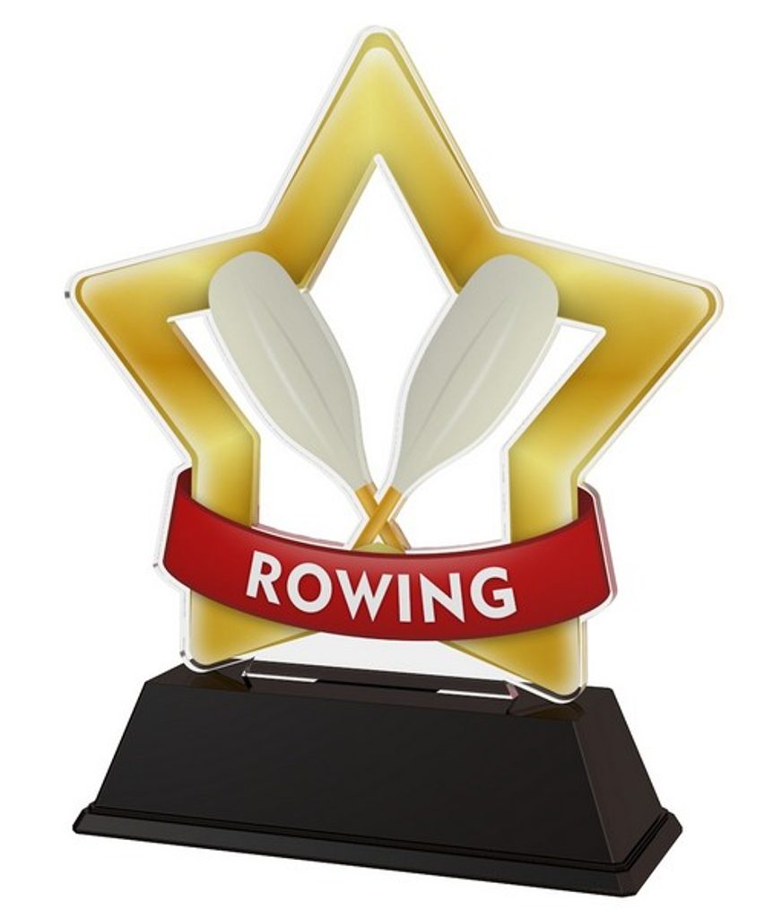 Akrylátová trofej STAR001M23 | Veslování