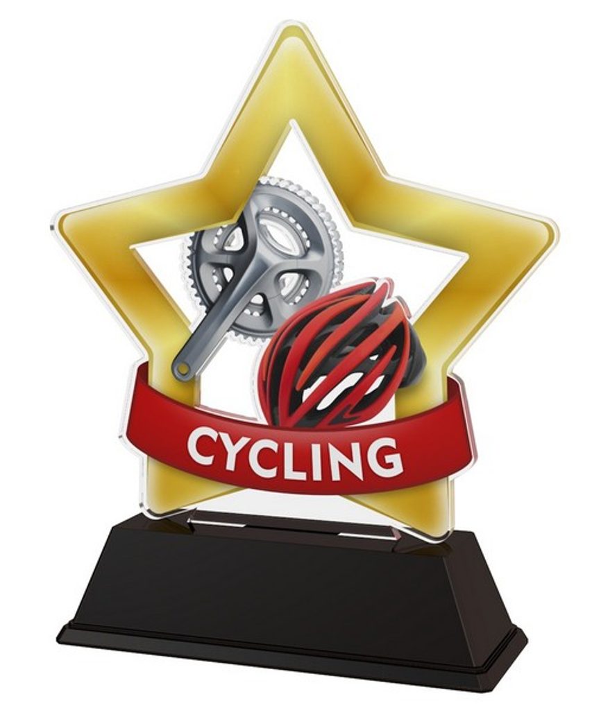 Akrylátová trofej STAR001M26 | Cyklistika