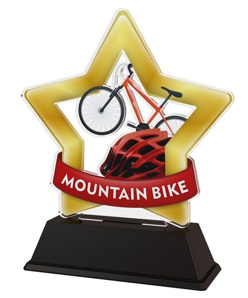 Akrylátová trofej STAR001M27 | Cyklistika