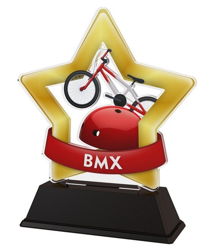 Akrylátová trofej STAR001M29 | Cyklistika