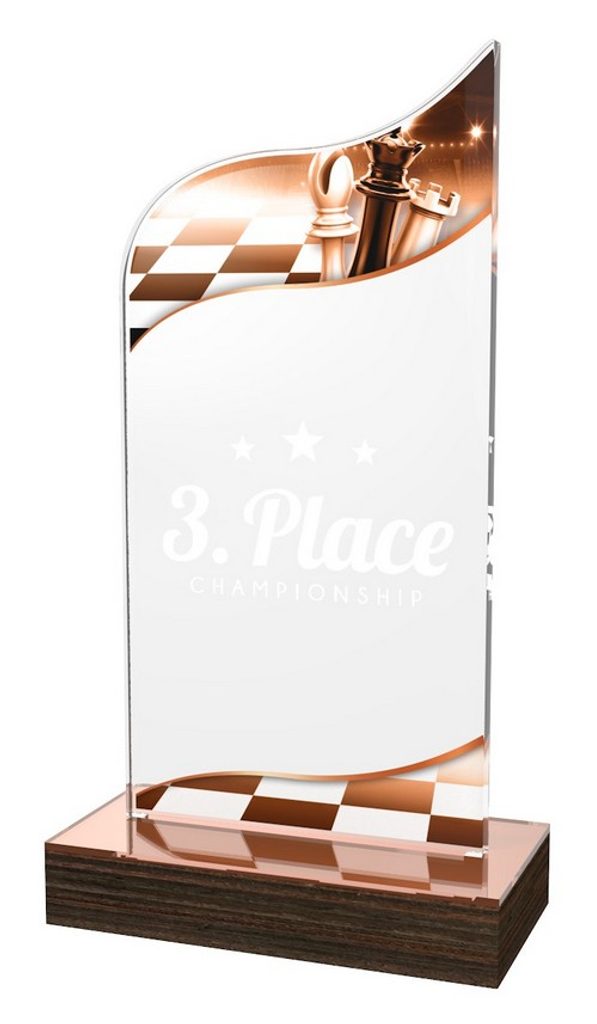 Akrylátová trofej WPLA564 | Šachy