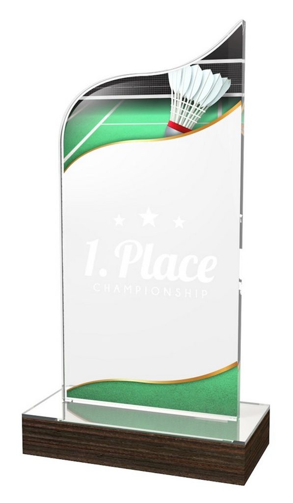 Akrylátová trofej WPLA573 | Badminton