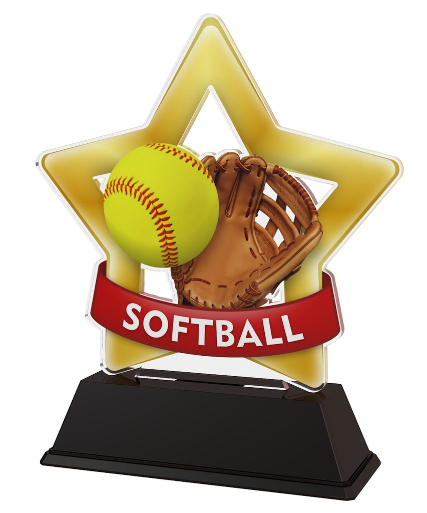 Akrylátová trofej STAR001M96 | Softball