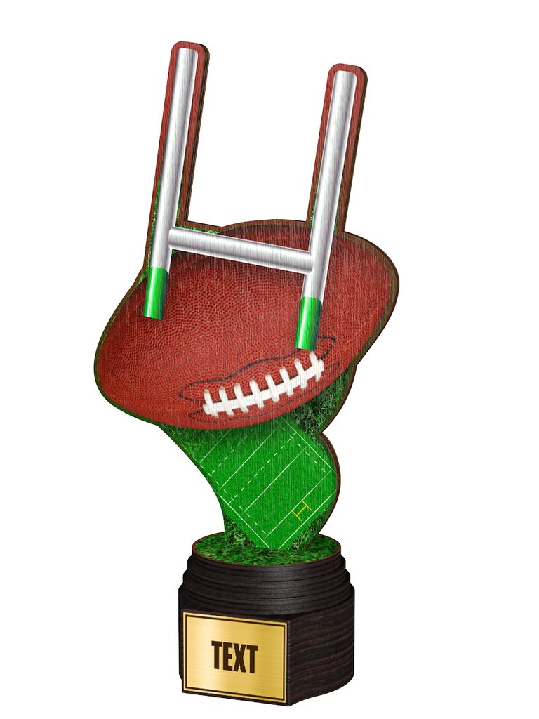 Dřevěná trofej ACTCW026 | Rugby