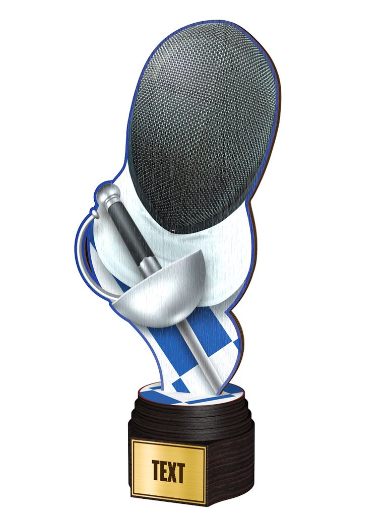 Dřevěná trofej ACTCW040 | Šerm