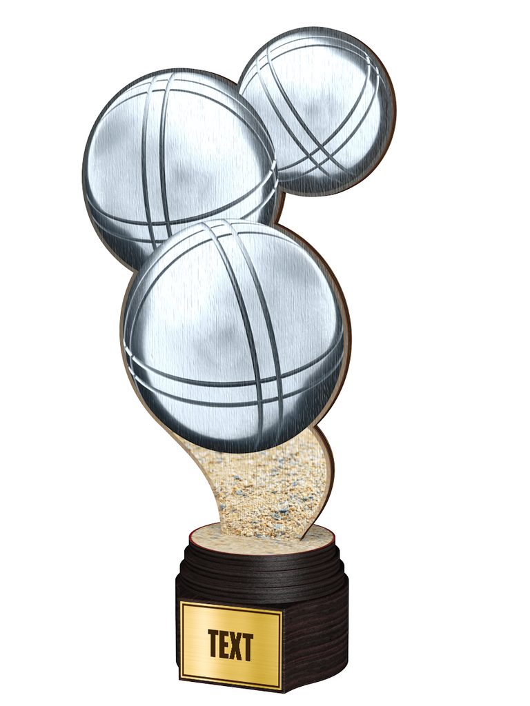 Dřevěná trofej ACTCW044 | Petanque
