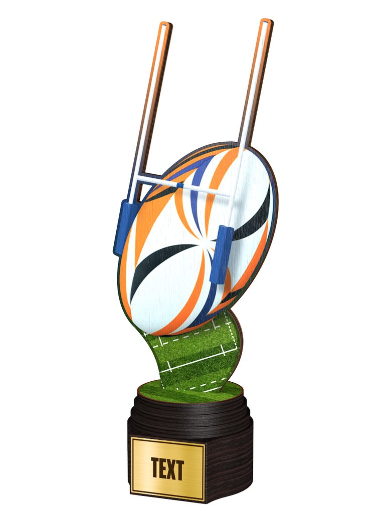 Dřevěná trofej ACTCW049 | Americký fotbal