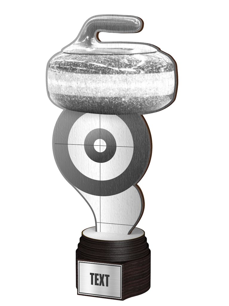 Dřevěná trofej ACTCWR020 | Curling