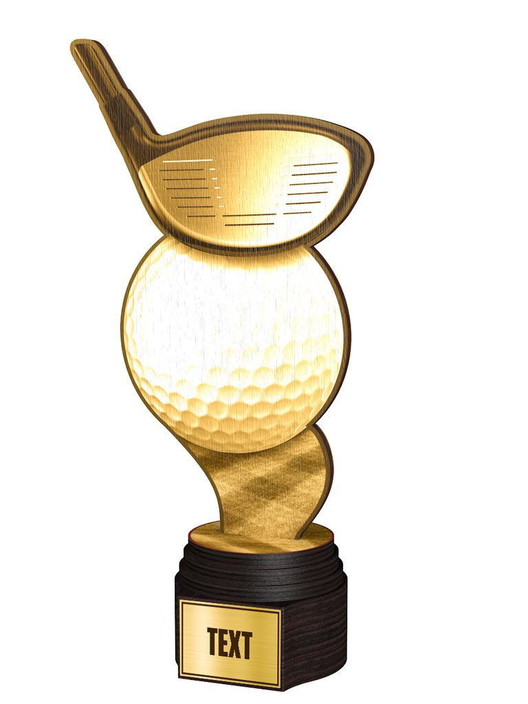 Dřevěná trofej ACTCWR040 | Golf