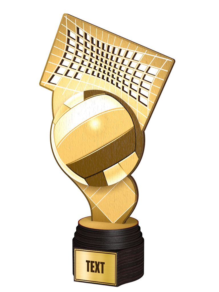 Dřevěná trofej ACTCWR064 | Volejbal