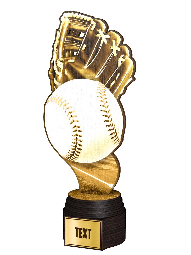 Dřevěná trofej ACTCWR091 | Baseball
