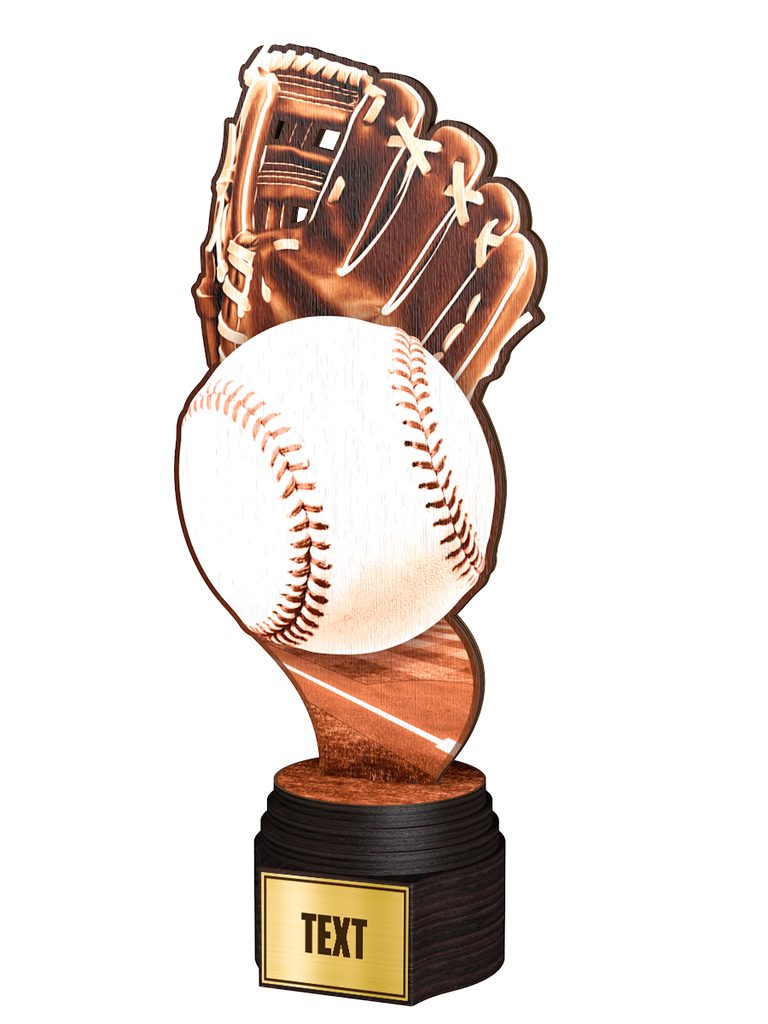 Dřevěná trofej ACTCWR093 | Baseball