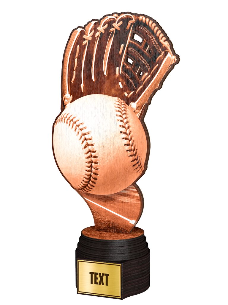Dřevěná trofej ACTCWR096 | Baseball