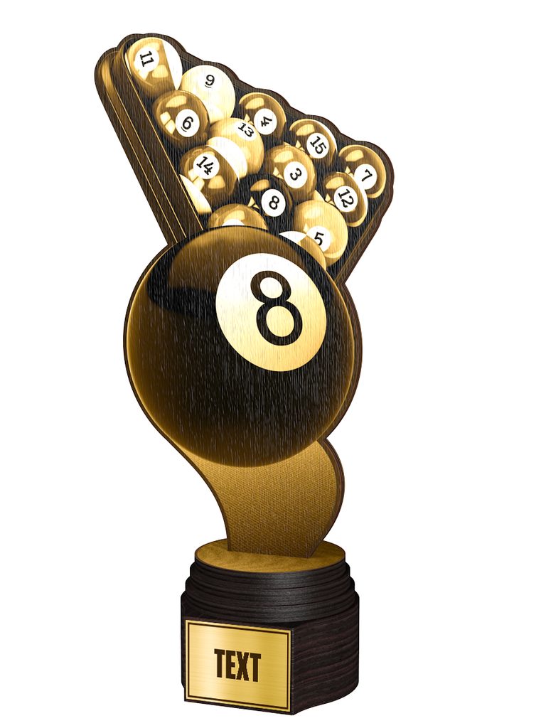 Dřevěná trofej ACTCWR106 | Billiard