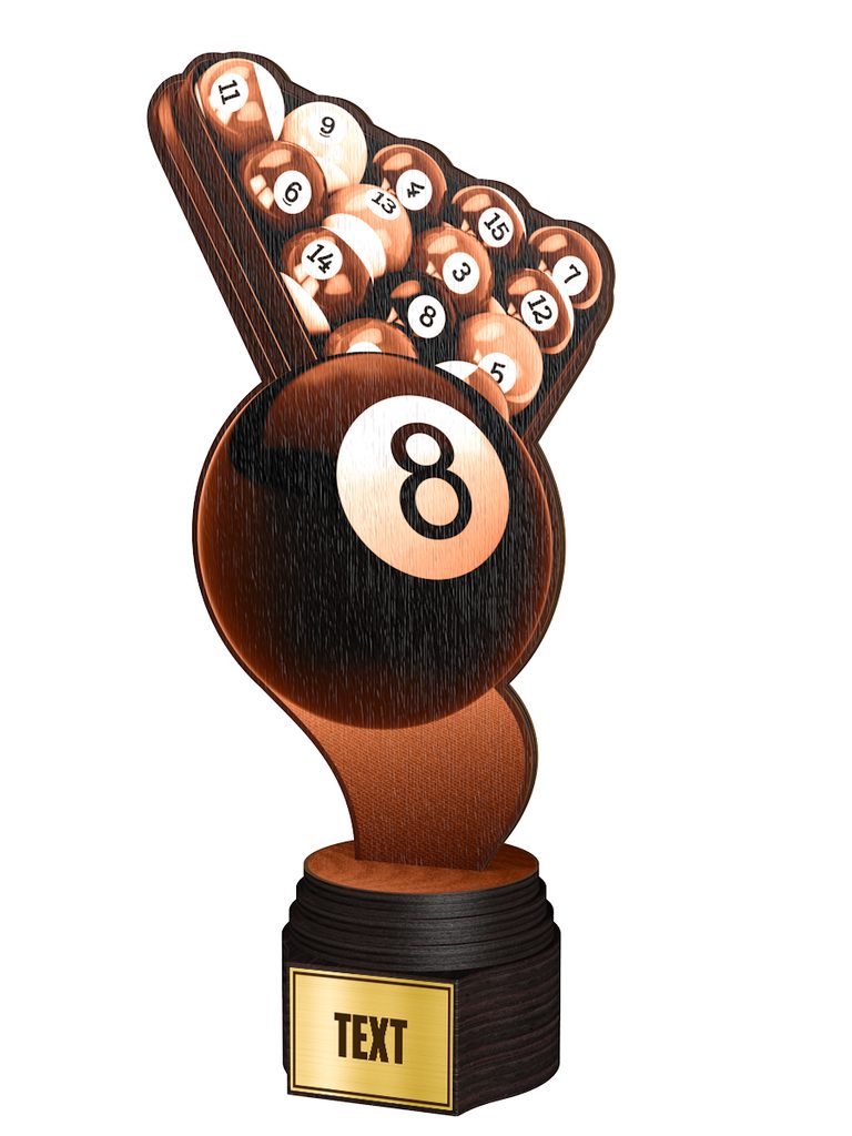 Dřevěná trofej ACTCWR108 | Billiard