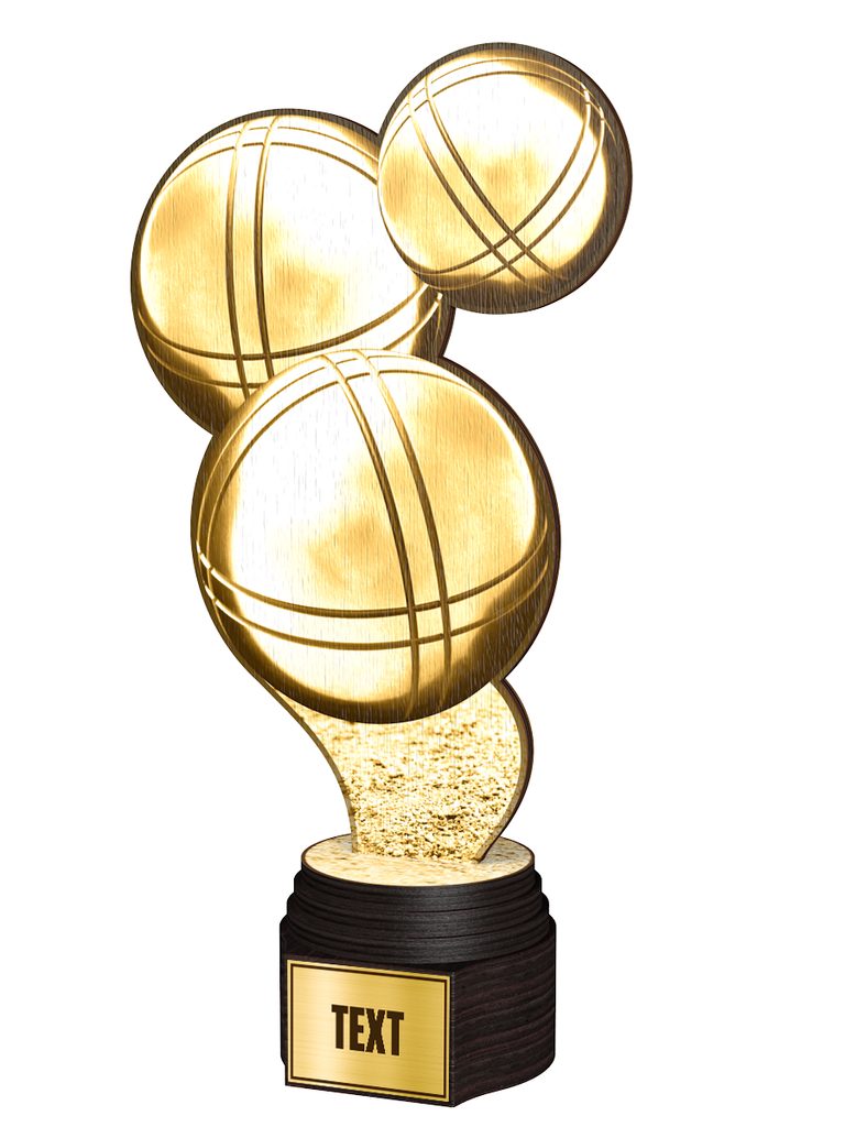 Dřevěná trofej ACTCWR121 | Petanque