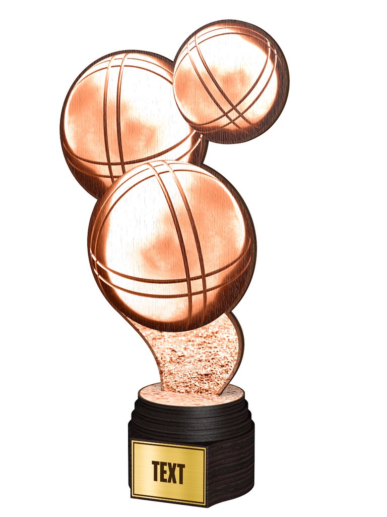 Dřevěná trofej ACTCWR123 | Petanque