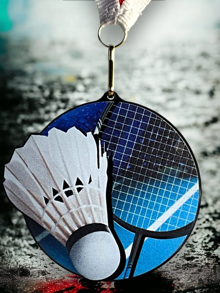Akrylátová medaile MDABL M07 | Badminton
