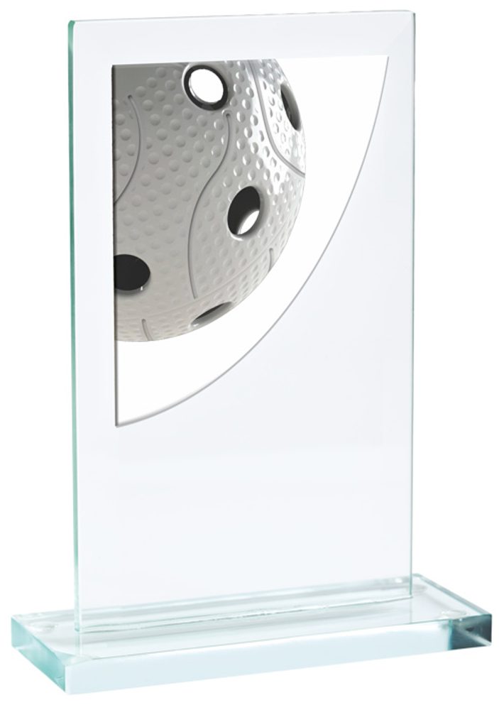Skleněná trofej CR3061M28 | Florbal