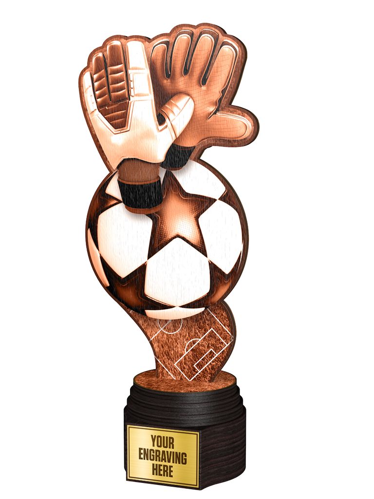 Dřevěná trofej ACTCWR162 | Fotbal - 29, 48x30 D