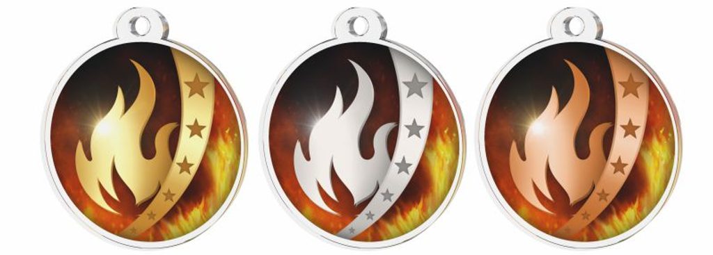 Akrylátová medaile MDA0030M07 | Hasiči