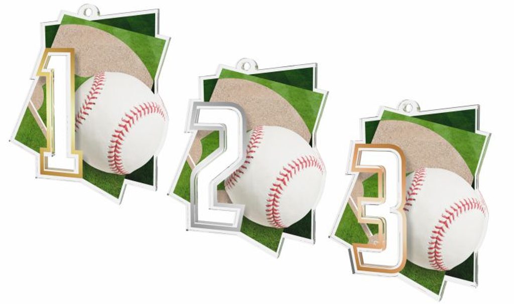 Akrylátová medaile MDAF0017M03 | Baseball