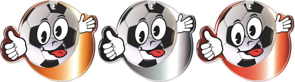 Akrylátová medaile MDA0011M1 | Fotbal