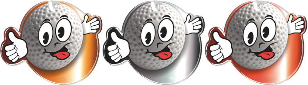 Akrylátová medaile MDA0011M3 | Golf