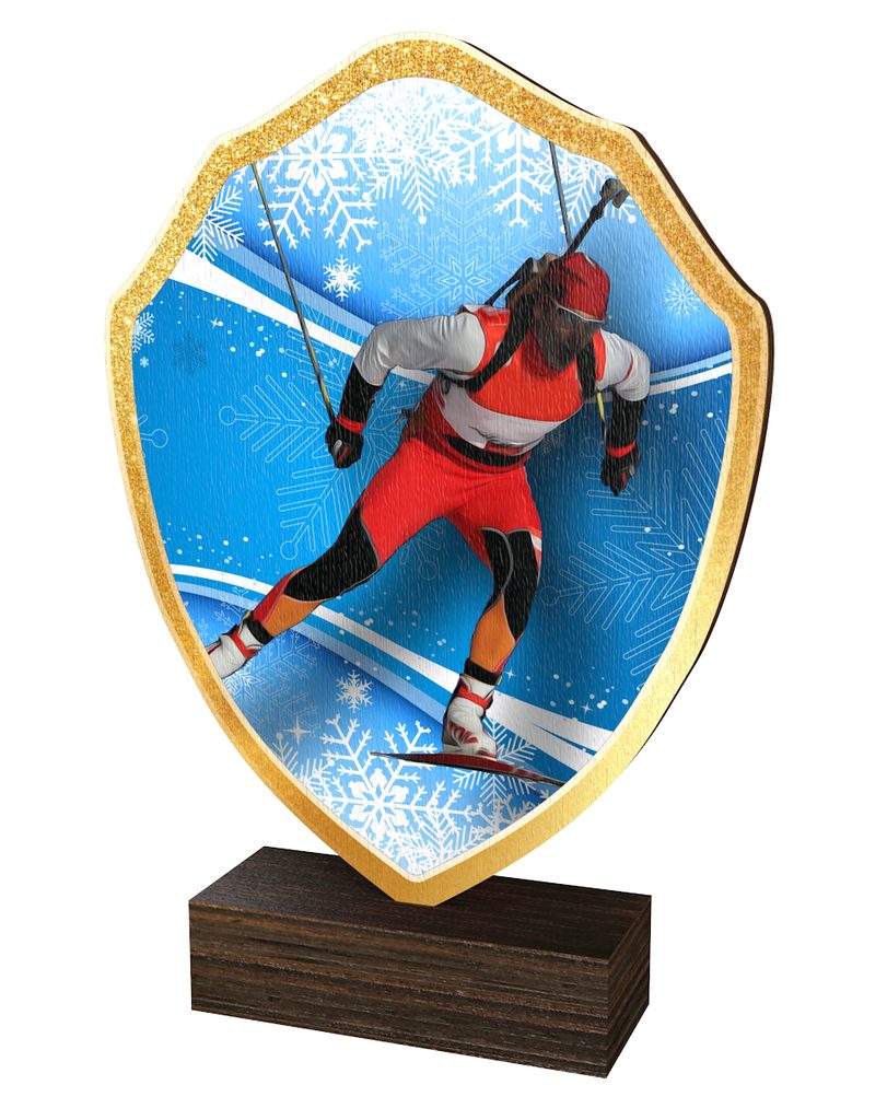 Dřevěná plaketa TFRW293 | Biatlon