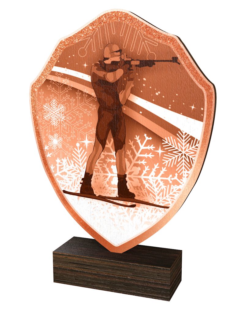 Dřevěná plaketa TFRW300 | Biatlon
