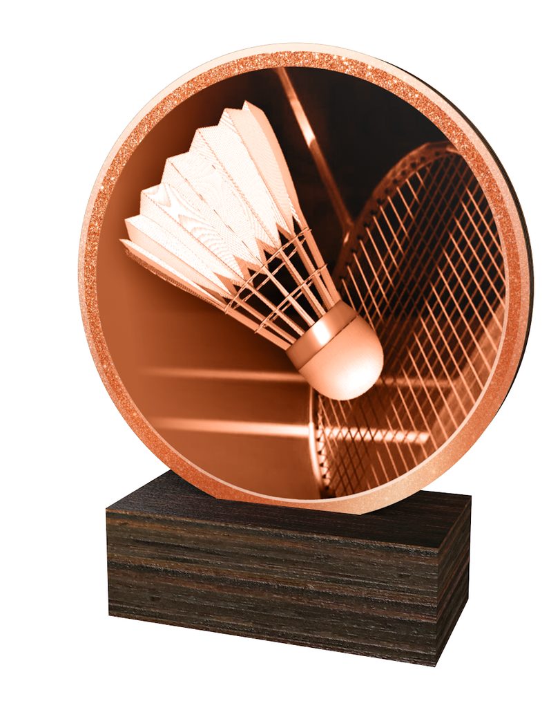 Dřevěná plaketa TFRW851 | Badminton