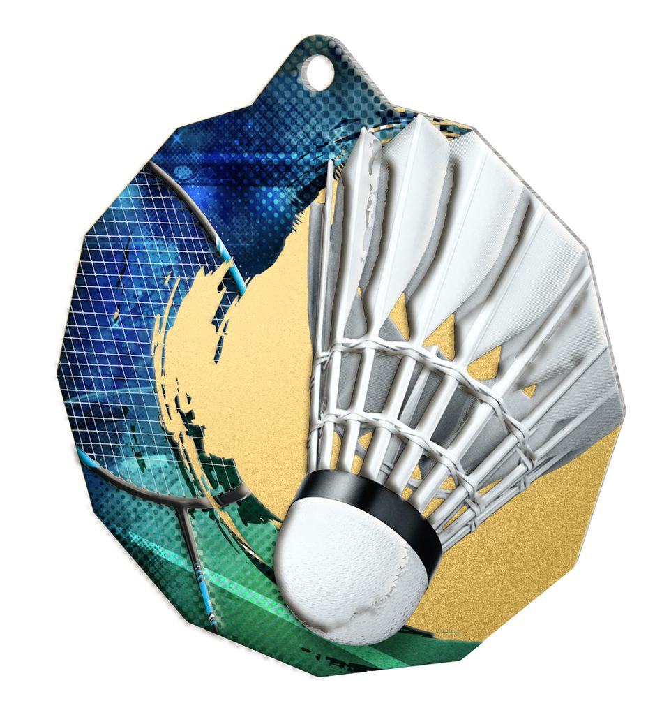 Kovová medaile MDM03M08 | Badminton