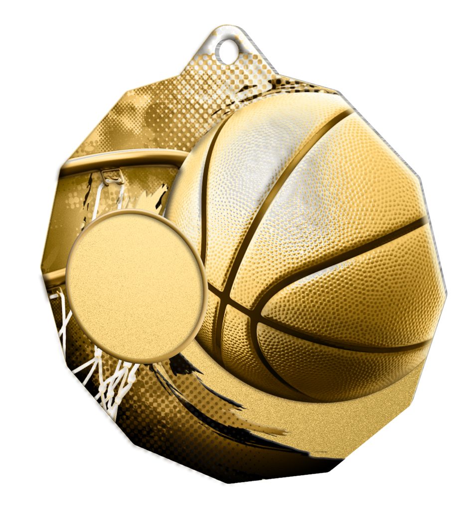 Kovová medaile ekoMDMR03M02 | Basketball