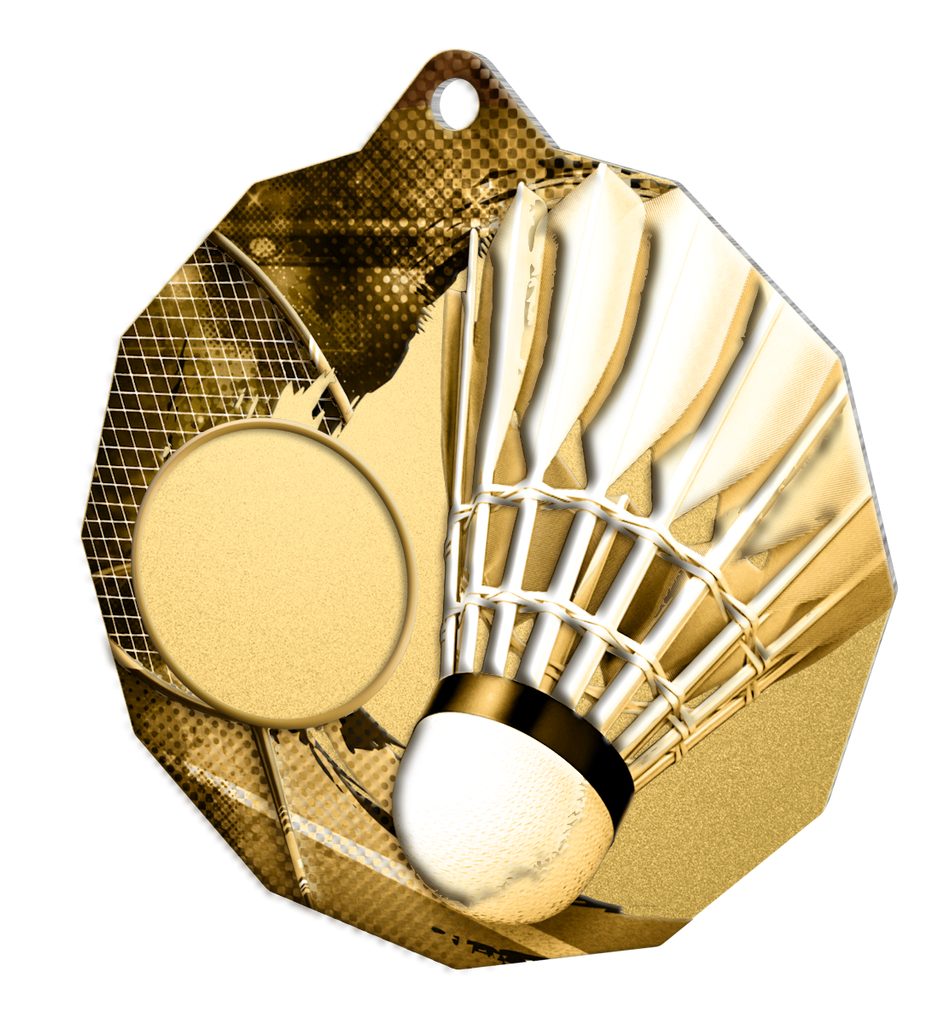 Kovová medaile ekoMDMR03M08 | Badminton