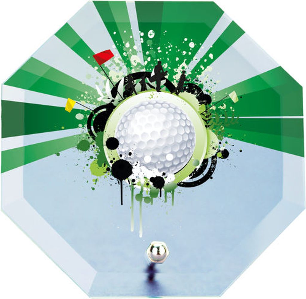 Skleněná trofej s potiskem CRP0002M32 | Golf