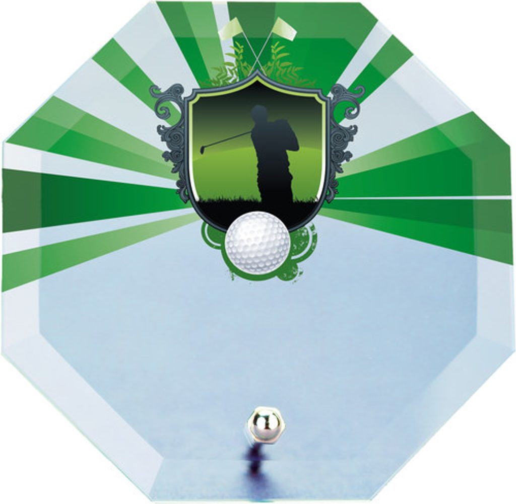 Skleněná trofej s potiskem CRP0002M33 | Golf
