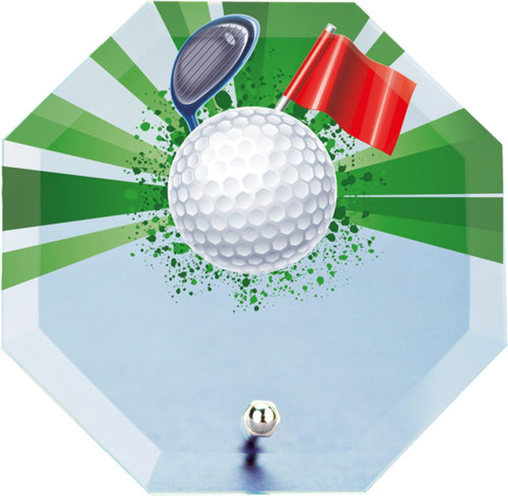 Skleněná trofej s potiskem CRP0002M31 | Golf