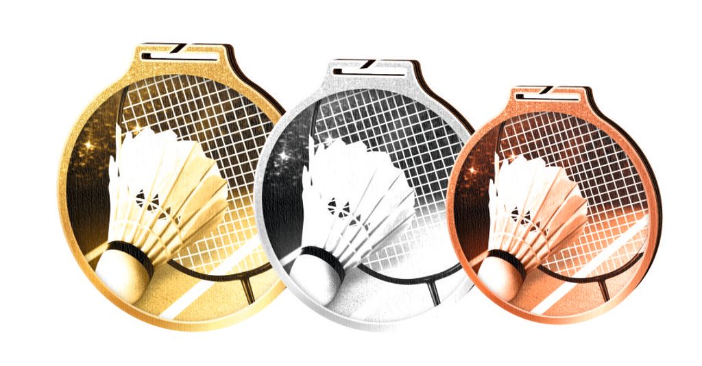 Medaile MDAWR002M09 | Badminton