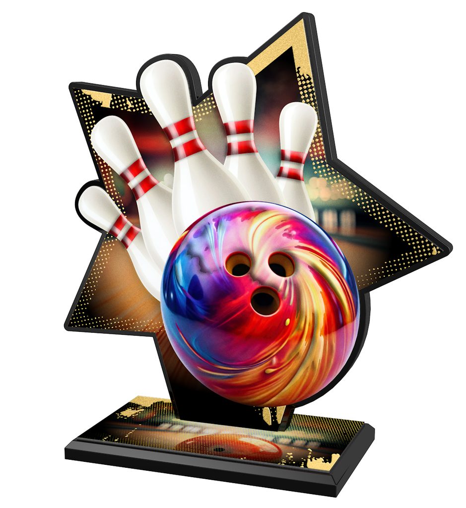 Kovová trofej SAM01M07 | Bowling