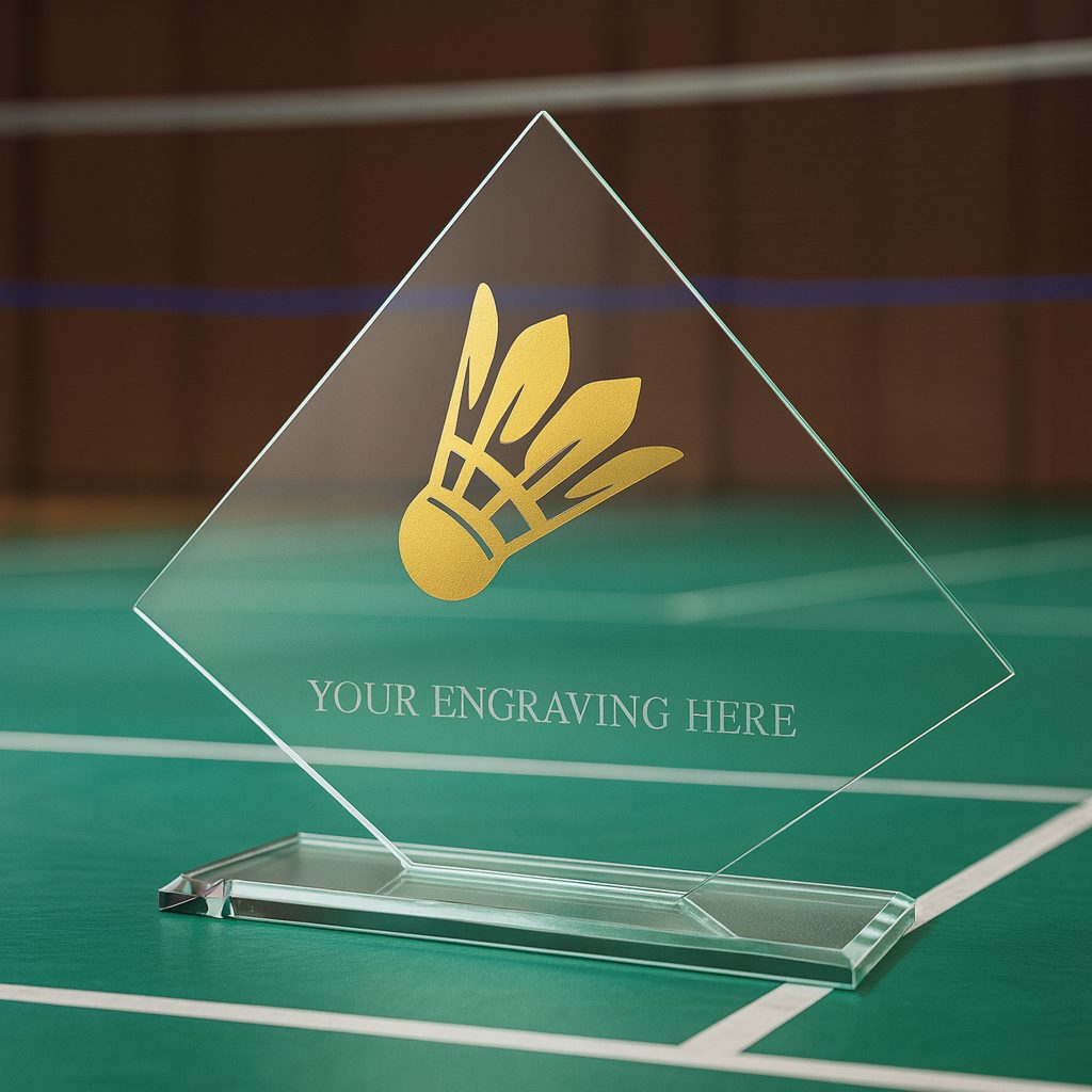 Skleněná trofej CRM202405M07 | Badminton
