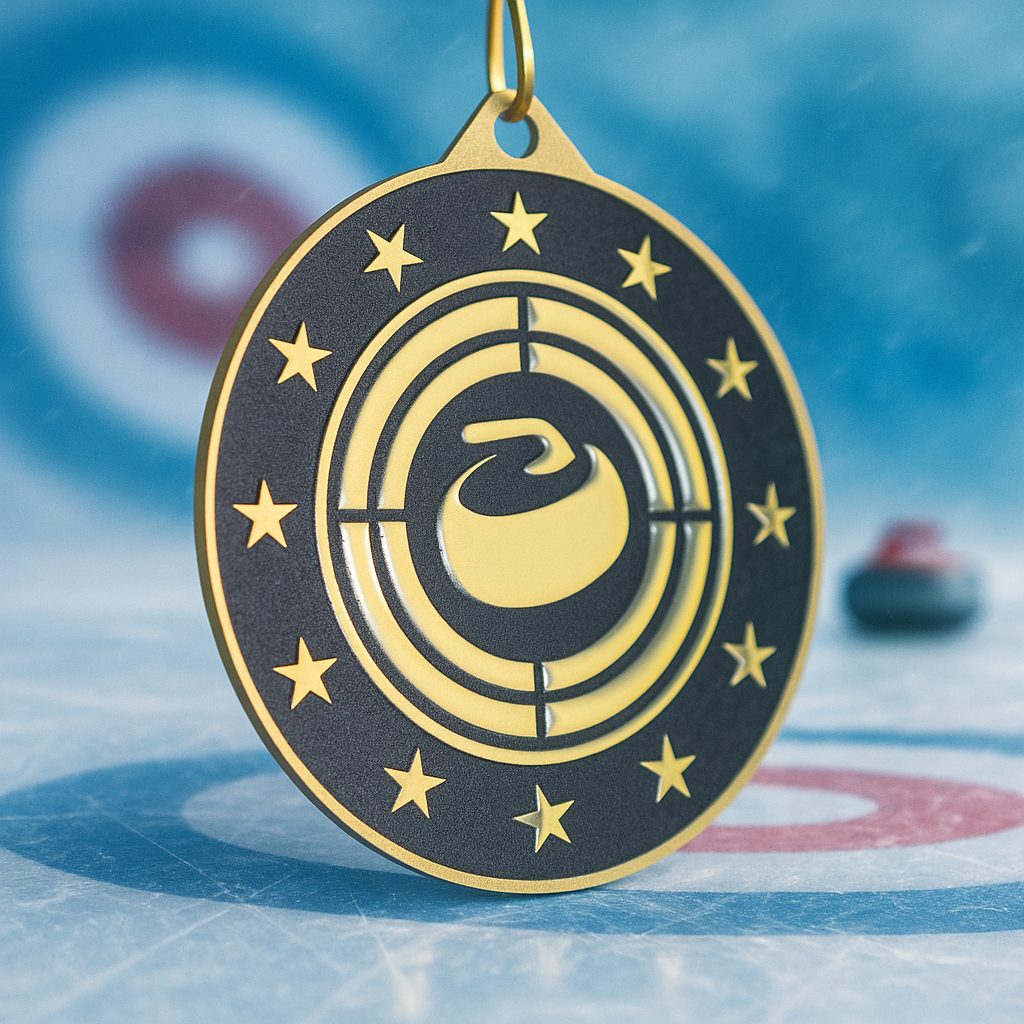 Kovová medaile MDM05M06 | Curling