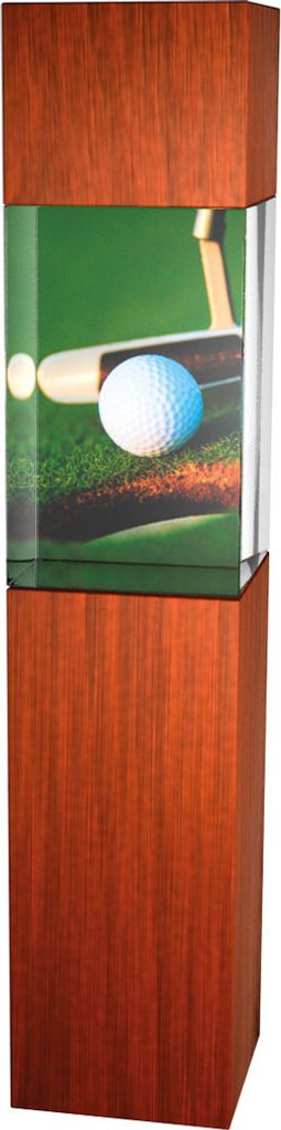 Golfová trofej - kombinace skla a dřeva CR3067M20 | Golf