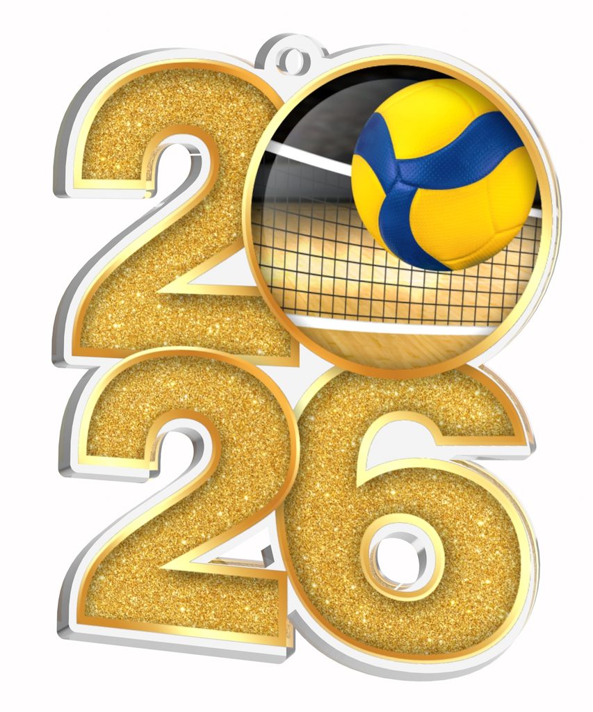 Akrylátová medaile MDA2026M23 | Volejbal